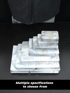 100PCS High-temperature aluminum foil bag vacuum bag sausage bag beef bag Chicken feet bag meat bag food pouch vacuum pouch rice pouch chicken pouch  egg roll pork pouch