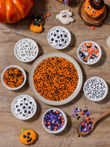 Halloween Theme: Unleash Your Creativity with Weird Pumpkin Design & Size Eyes Candy Beads