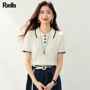 puella | Korean Style Polo Collar Regular Fit Short Sleeve T-shirt