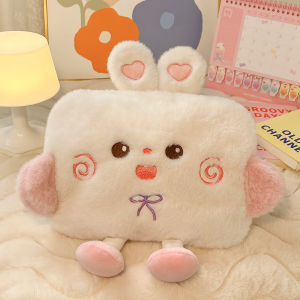 Cute Plush Heating Pad Rechargeable Non-explosive Warm Water Bag for Womens Menstrual Pain Special Hand Warmer Winter Foot Heater Electric Warmth Bag