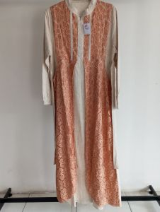 Dress Bahan Linen Bordir Depan