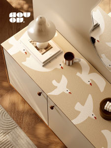Leather Pad for TV Cabinet Entrance Shoe Cabinet Home Use Tea Table Soft Pad Protection No-Wash Dining Table Cloth