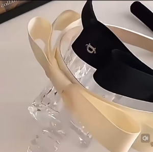 Băng đô cài tóc Doudou Bờm tóc nữ Cài tóc đính nơ Jennie phong cách Hàn Quốc thời trang FG067