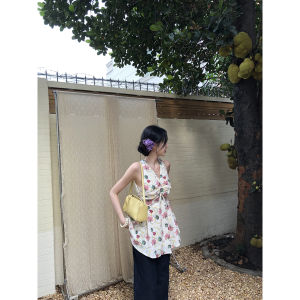 French Style Petite Waist Cinching Sleeveless A-Line Dress