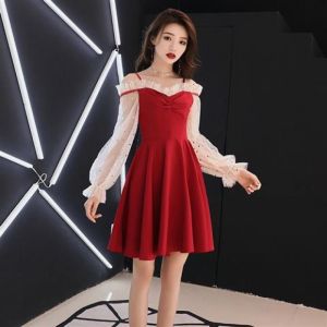 Elegant Long Black Evening Gown Womens Empowerment Queen 2025 New Model Daily Wear Lace V-neck Drinking Dress Dress