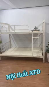 [Toàn Quốc] giường tầng sắt hộp 4x8 1.2 ly chịu lực cực tốt nhiều kích thước màu kem