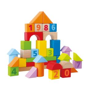 Hape | Educational Wooden Building Blocks 40 Pieces