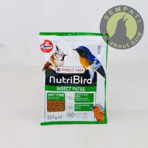 SEMPATI Nutribird Insect Patee Patte Versele Laga 50gr Voer Pur Import Pakan Burung Murai Kacer Pleci Ciblek Branjangan