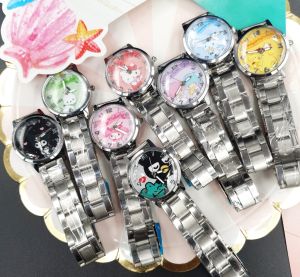 นาฬิกาข้อมือ สายเลส แบบตัดข้อ รวมลายการ์ตูน S A N R I O ( แถมฟรี กล่องกระดาษ )