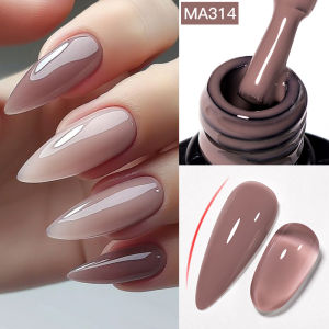 7ml Nude Rubber Base Gel Nail Polish 2 In 1 Semi Permanent Colorful Nail Art UV LED Gel For Nails Manicure Soak Off Varnishes