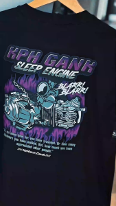 Kaos Racing KPH Gank Sleep Engine Time To Fast Baju Distro Mekanik Kphgank125 Motor Honda Supra Tshirt Otomotif
