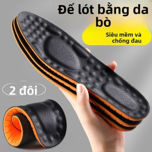 XIANZHAO | Đệm Giày Da Thấm Hút Mùi Thông Khí Dày Mềm Giảm Đau