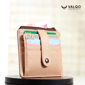 Dompet Kartu Kulit Dompet Card Holder Mini Wallet JOSE  11 Slot Kartu 1 Foto 1 Koin Wanita Pria