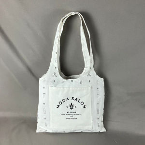 Simple Fresh Canvas Bag Student Shopping Walking Single Shoulder Bag Lazy Style Shopping Bag Storage Bag Spring Summer