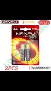 NANFU Original 1.5V AA Alkaline Batteries Superior Battery LR6 10 Years Shelf Life For Toys Clock Key Smart Lock