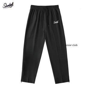 2024 Spring Autumn Mens Loose Fit American Style Athletic Trousers Basketball Running Track And Field Sport Long Pants