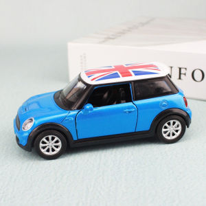 British Style Mini Cooper Alloy Vintage Car Decoration Metal Craftsmanship Birthday Gift Desktop Ornament Industrial Style Home Decor