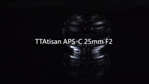 TTArtisan 25mm F/2.0 APS-C Format Sony E | Nikon Z | M43 Micro Four Thirds | FUJIFILM X Mount Portrait Pancake Prime Lens Large Aperture Full Metal Body MF Manual Focus 9.8" Focusing Distance for Smooth Bokeh and Low Light Photography | JG Superstore