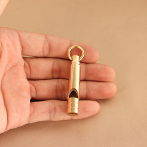 1Pcs Brass Emergency Survival Whistle Portable Keychain Outdoor Tools Whistle For Camping Hiking