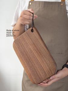 Food Grade Black Walnut Wood Cutting Board Antibacterial Steak Fruit Bread Kitchen Cooking Chopping Board North America Style