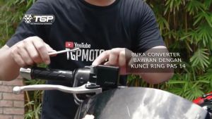 Spion TGP DELTA CARBON Tangkai Pendek Honda Yamaha Cermin Cembung Original