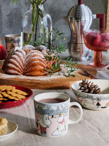 Arabia Moomin Ceramic Coffee Mug Cup Porcelain 80th Anniversary Winter Limited Edition Single Ear Handle Home Gift