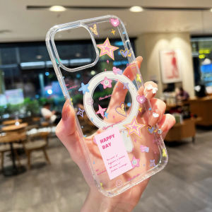 Ốp Điện Thoại Silicone Từ Tính Trong Suốt Chống Sốc Chống Xước Cho iPhone 17 Pro Max 18 16 13 11 15 14 12 Air - Ốp Bảo Vệ