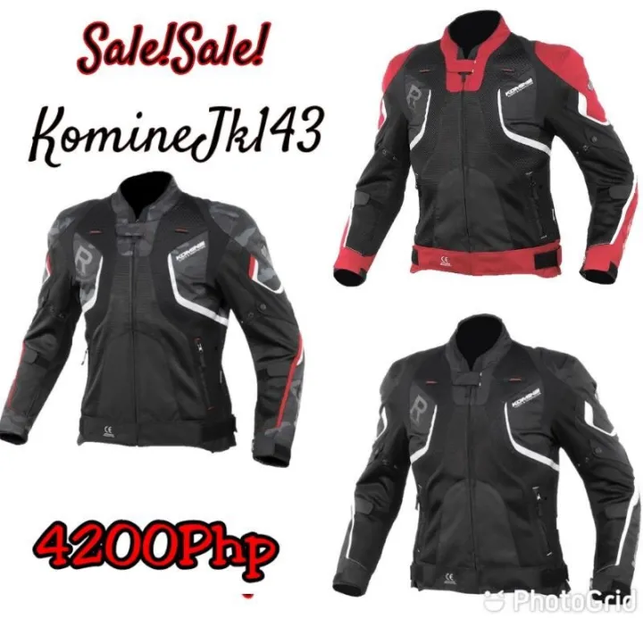 Komine Jk43 R spec Mesh type Riding Jacket Medium To Xxl Size - Main Image