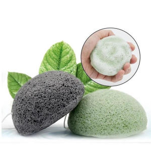 Natural Konjac Sponge for Face Skin - Gentle Exfoliating Facial Washing Sponge Sensitive Skin Cleanser Men/Women Travel Skincare