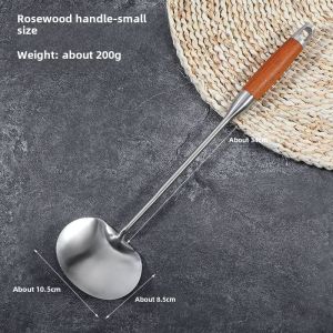 Thickened Stainless Steel Shovel Spatula Dedicated for Chefs Guizhou Kidney Home Use and Commercial Use Cooking Spoon Hand-Forged Spoon