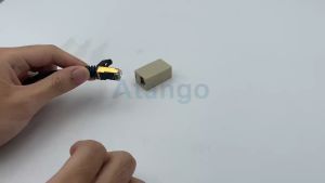 Rj45 Female Connector In-Line Pvc Coupler For Cat7 Cat6 Cat5 Cat5e Ethernet Cable Extender Adapter