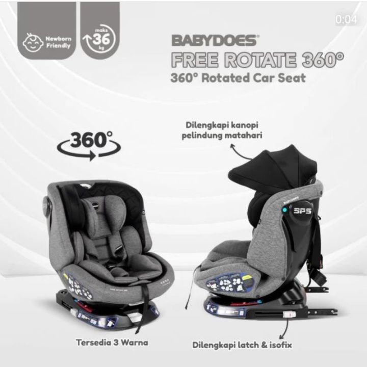 Carseat Babydoes Full Rotate 360 Derajat CH 8735 Free Rotate CH