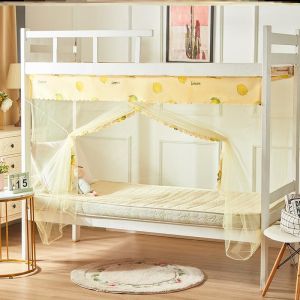 Tấm Chống Muỗi Học Sinh Chất Liệu Chống Bụi Bằng Thép Không Gỉ Thiết Kế Dễ Thương Phù Hợp Với Giường Hai Tầng Chất Liệu Vải
