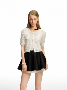 AIVEI | Elegant Study Abroad Miss Style Knitted Cardigan Two Piece Set 2026 Spring Summer