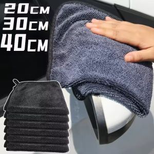 2PCS Microfiber Car Wash Towel Double-Sided Ultra Absorbent Automobiles Wash Cloth Cleaning Drying Towel Washing Accessories