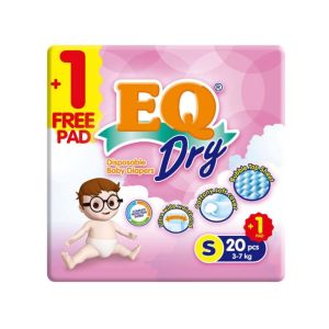 EQ Dry Travel Pack Small 20 - Tape Baby Diapers