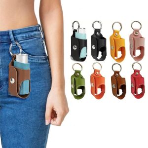Pu Storage Bag Antibacterial Spray Bottle Holster Night Asthma Inhaler Bracket Children Adult Cough Bottle Storage