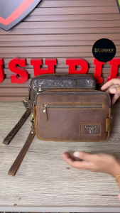 Rush Rider 2Way Use Clutch Bag Men Sling Bag Man Full Cow Leather Handcarry Bag