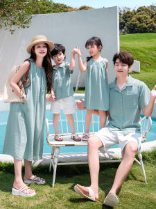 HONGLEXIUYAN | Beach Family Vacation Loose and Slimming Dresses One-piece