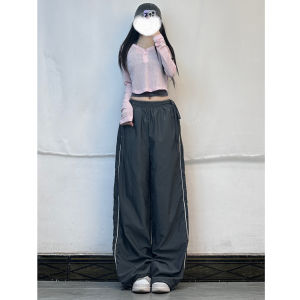 เสื้อยืดแขนยาวป้องกันแสงแดดสไตล์แจ๊ส XXBUNI สำหรับผู้หญิง ทรงหลวม สีชมพู ไหล่เปล่า สำหรับเต้นรำแจ๊ส กระโปรงสั้น