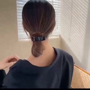 Jedai Doff Korea Jepit Taring Ikan Salmon Cakar Ponytail Hairclaw Jepit Rambut Wanita