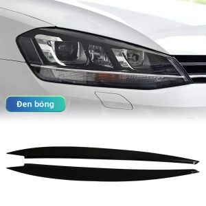 2 Chiếc Volkswagen VW GOLF 7 Golf7 MK7 GTI Đèn Pha Bao Viền Dán Nhựa ABS Lông Mày Đèn Pha Mouldings Phụ Tùng Ô Tô