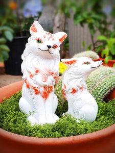 Bàn Phím Thỏ Sói Nhiều Đuôi Màu Trắng Trang Trí Vườn Bồn Cỏ Bàn Phím Ngoài Trời Chống Mưa Chống Nắng Bàn Phím Động Vật