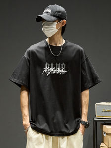 SZON | Cotton Heavy Loose Summer Streetwear Alphabet Print T-Shirts