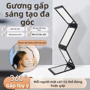 Gương Nhìn Sau Gập Đa Góc cho Cắt Tóc và Trang Điểm