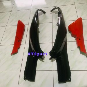 Cover body Yamaha Alfa kanan kiri set box aki body Yamaha Alfa kanan kiri set box aki stiker