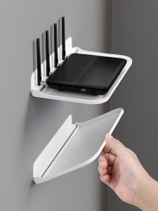 Wall-Mounted Router WiFi Fixed Bracket Set Top Box Extension Lead Storage Box Xiaomi Monitor Support Bracket Artistic Style