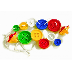 Lacing & Stacking Jumbo Button Threading Toy – Educational Fine Motor Skills Game for Kids & Toddlers | OT Sensory Play