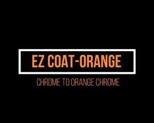 EZ Coat Orange DIY COLOR Car Rim Chrome Part