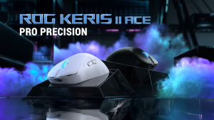 ASUS ROG Keris II Ace Wireless Gaming Mouse 8000Hz AimPoint Pro 42000 DPI 134Hr Battery Life P714 SpeedNova Low Latency